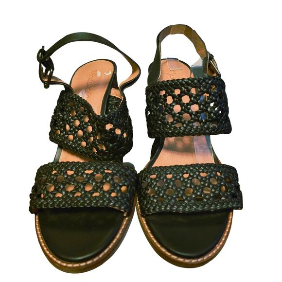 Madewell the basket weave high heel sandal size 10 - Picture 3 of 7